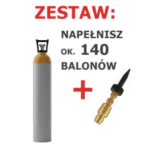 Zestaw do napełniania balonów - na ok. 140 szt.